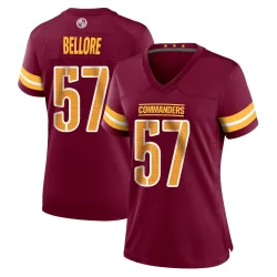 Washington Commanders Women's Game Burgundy Jersey (57 Nick Bellore)