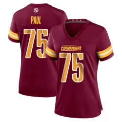 Washington Commanders Women's Game Burgundy Jersey (75 Chris Paul)