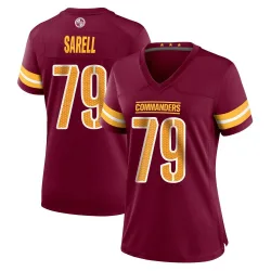 Washington Commanders Women's Game Burgundy Jersey (79 Foster Sarell)