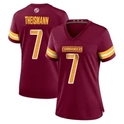 Washington Commanders Women's Game Burgundy Jersey (7 Joe Theismann)