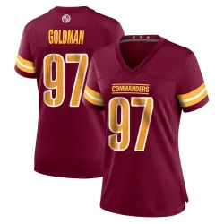 Washington Commanders Women's Game Burgundy Jersey (97 Eddie Goldman)