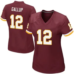 Washington Commanders Women's Game Burgundy Team Color Jersey (12 Michael Gallup)