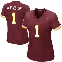 Washington Commanders Women's Game Burgundy Team Color Jersey (1 Deebo Samuel Sr.)