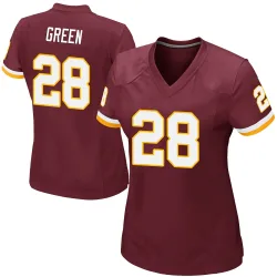 Washington Commanders Women's Game Burgundy Team Color Jersey (28 Darrell Green)