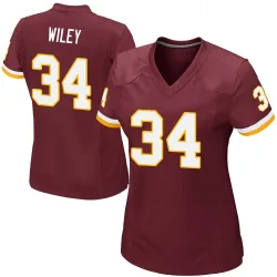 Washington Commanders Women's Game Burgundy Team Color Jersey (34 Michael Wiley)
