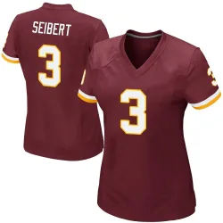 Washington Commanders Women's Game Burgundy Team Color Jersey (3 Austin Seibert)