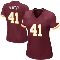 Washington Commanders Women's Game Burgundy Team Color Jersey (41 Colson Yankoff)