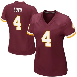 Washington Commanders Women's Game Burgundy Team Color Jersey (4 Frankie Luvu)