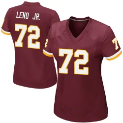 Washington Commanders Women's Game Burgundy Team Color Jersey (72 Charles Leno Jr.)