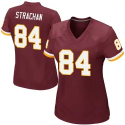 Washington Commanders Women's Game Burgundy Team Color Jersey (84 Mike Strachan)