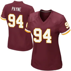 Washington Commanders Women's Game Burgundy Team Color Jersey (94 Daron Payne)