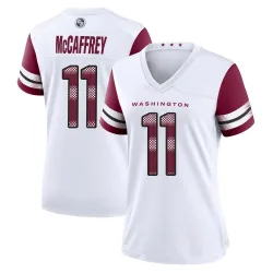 Washington Commanders Women's Game White Jersey (11 Luke McCaffrey)