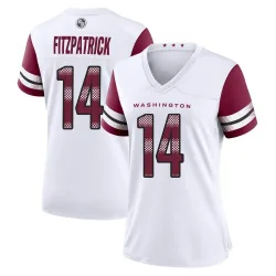 Washington Commanders Women's Game White Jersey (14 Ryan Fitzpatrick)