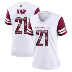 Washington Commanders Women's Game White Jersey (21 Sean Taylor)
