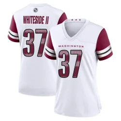 Washington Commanders Women's Game White Jersey (37 Nick Whiteside II)