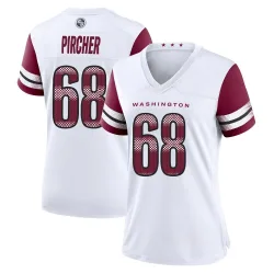 Washington Commanders Women's Game White Jersey (68 Max Pircher)