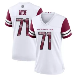 Washington Commanders Women's Game White Jersey (71 Andrew Wylie)