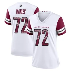 Washington Commanders Women's Game White Jersey (72 Dexter Manley)