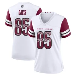 Washington Commanders Women's Game White Jersey (85 Vernon Davis)