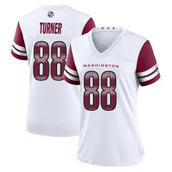 Washington Commanders Women's Game White Jersey (88 Cole Turner)