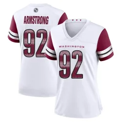 Washington Commanders Women's Game White Jersey (92 Dorance Armstrong)