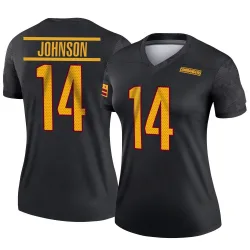 Washington Commanders Women's Legend Black Alternate Jersey (14 Josh Johnson)