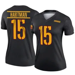 Washington Commanders Women's Legend Black Alternate Jersey (15 Sam Hartman)