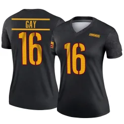 Washington Commanders Women's Legend Black Alternate Jersey (16 Matt Gay)