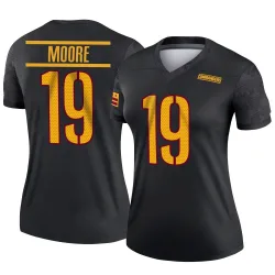 Washington Commanders Women's Legend Black Alternate Jersey (19 Chris Moore)