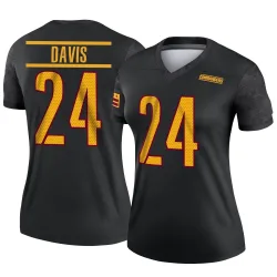 Washington Commanders Women's Legend Black Alternate Jersey (24 Michael Davis)