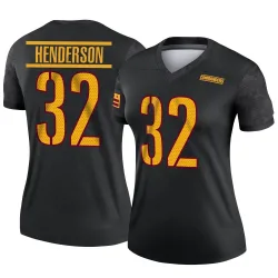 Washington Commanders Women's Legend Black Alternate Jersey (32 Xavier Henderson)