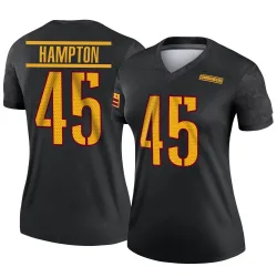 Washington Commanders Women's Legend Black Alternate Jersey (45 Dominique Hampton)