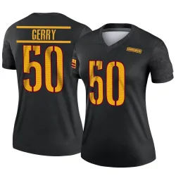 Washington Commanders Women's Legend Black Alternate Jersey (50 Nate Gerry)