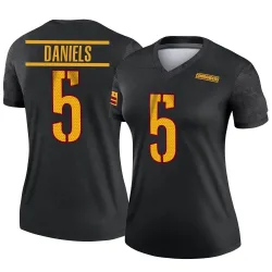 Washington Commanders Women's Legend Black Alternate Jersey (5 Jayden Daniels)