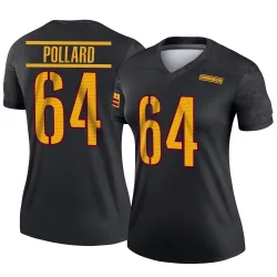 Washington Commanders Women's Legend Black Alternate Jersey (64 Norell Pollard)
