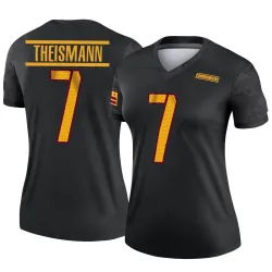 Washington Commanders Women's Legend Black Alternate Jersey (7 Joe Theismann)