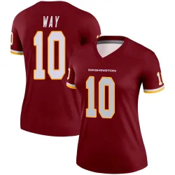 Washington Commanders Women's Legend Burgundy Jersey (10 Tress Way)