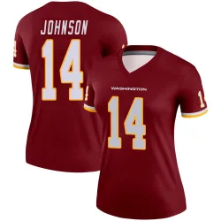 Washington Commanders Women's Legend Burgundy Jersey (14 Josh Johnson)