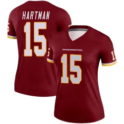 Washington Commanders Women's Legend Burgundy Jersey (15 Sam Hartman)