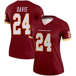 Washington Commanders Women's Legend Burgundy Jersey (24 Michael Davis)