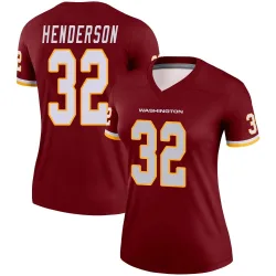 Washington Commanders Women's Legend Burgundy Jersey (32 Xavier Henderson)