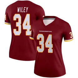 Washington Commanders Women's Legend Burgundy Jersey (34 Michael Wiley)