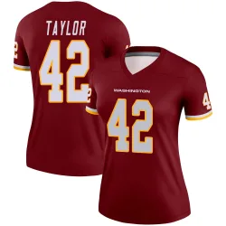 Washington Commanders Women's Legend Burgundy Jersey (42 Charley Taylor)