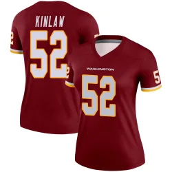 Washington Commanders Women's Legend Burgundy Jersey (52 Javon Kinlaw)
