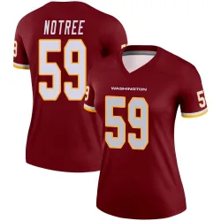 Washington Commanders Women's Legend Burgundy Jersey (59 Bryce Notree)
