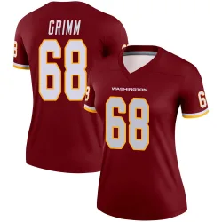 Washington Commanders Women's Legend Burgundy Jersey (68 Russ Grimm)