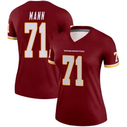 Washington Commanders Women's Legend Burgundy Jersey (71 Charles Mann)