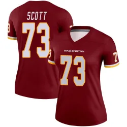 Washington Commanders Women's Legend Burgundy Jersey (73 Trent Scott)