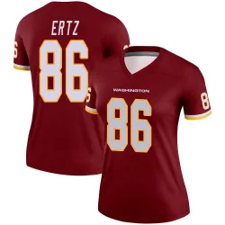 Washington Commanders Women's Legend Burgundy Jersey (86 Zach Ertz)