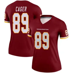 Washington Commanders Women's Legend Burgundy Jersey (89 Lawrence Cager)